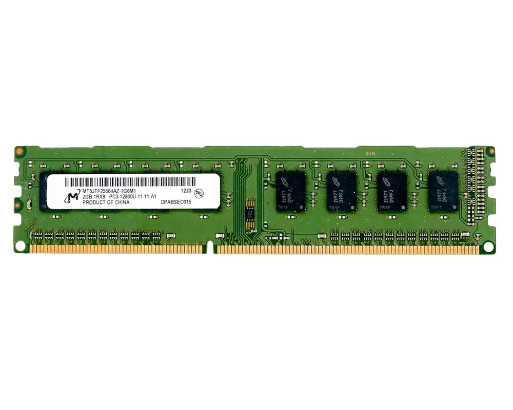 رم کامپیوتر میکرون 2GB مدل DDR3 باس 1600MHZ/12800 چین MT8JTF25664AZ-1G6M1 208 تایمینگ CL11